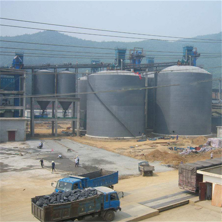 遂宁水泥钢板仓2座3000吨青岛项目进入施工
